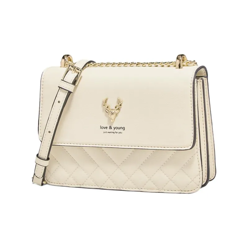 Marino Orlandi Synthetic Leather Split Cow Leather Trunk Bag Shoulder Bag Crossbody Bag Small Size Women's Ecru-6