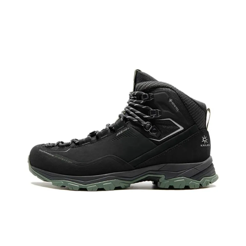KAILAS Slip Resistant, Abrasion Resistant, Coverage, And Balance Mid Top Hiking Shoes Women's Ink Black-0