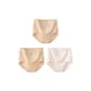 E Set-High-Rise Pastoral Style-White+Apricot+Apricot (3 Pack)