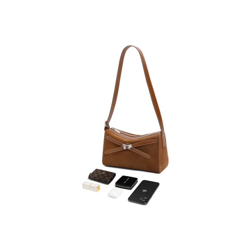 BELLE Artificial Leather Crossbody Bag Medium Size Women's Multicolor-7