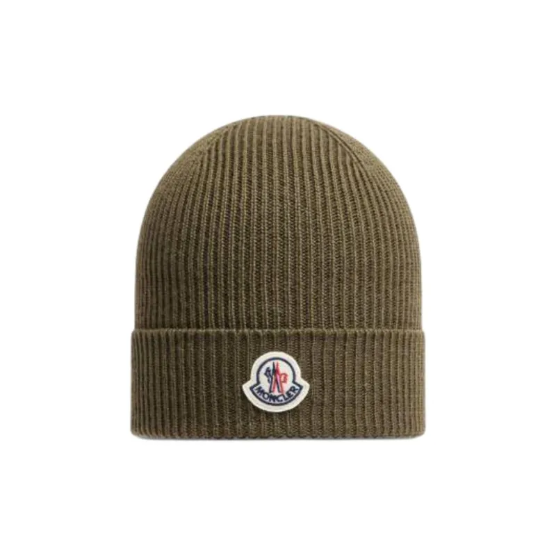 Moncler Logo patch Ribbed Beanie-1