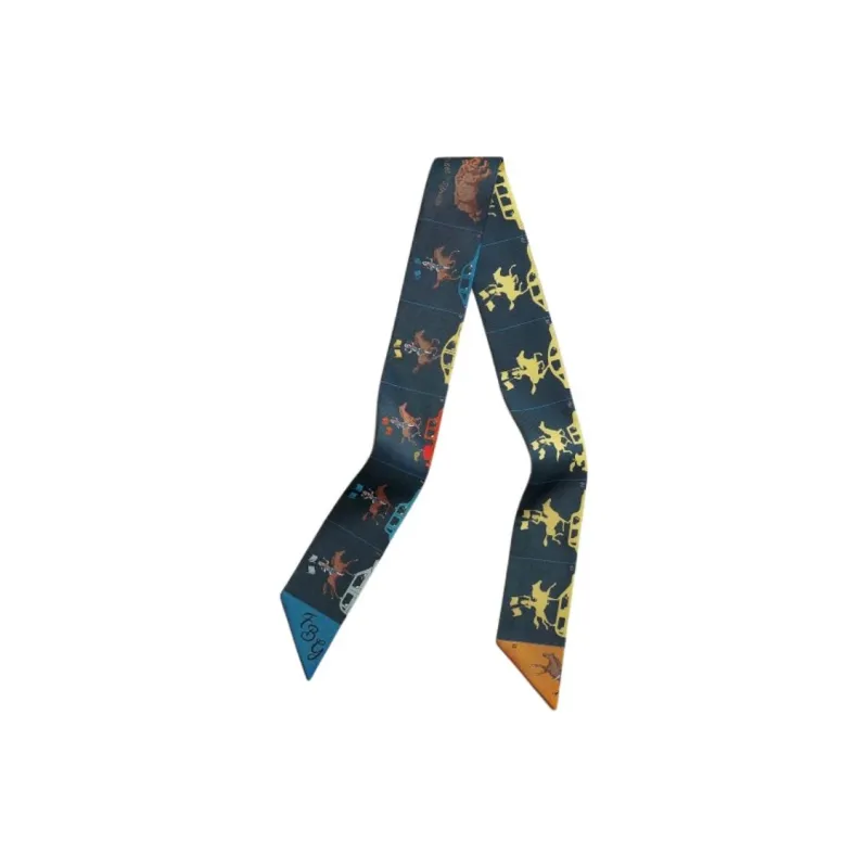 HERMES Silk Scarves Women's Multicolor-1
