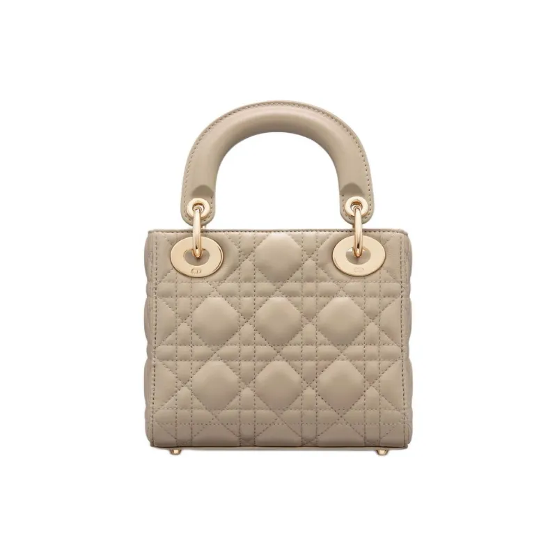 DIOR Lady Dior Lambskin Shoulder Bag Crossbody Bag Handbag Mini Women's Sand-2