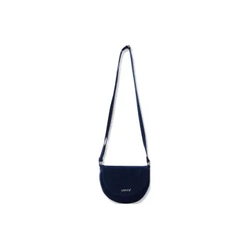 Levi’s Cotton Dumpling Bag Shoulder Bag Small Size Unisex Dark Denim Blue