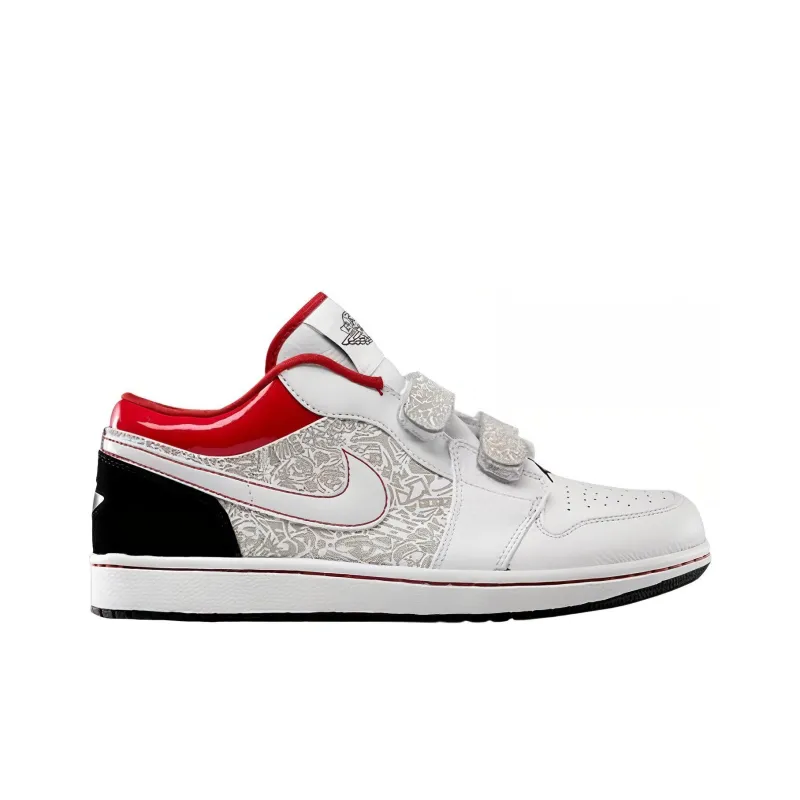 Jordan 1 Retro Low Velcro White Varsity Red-1