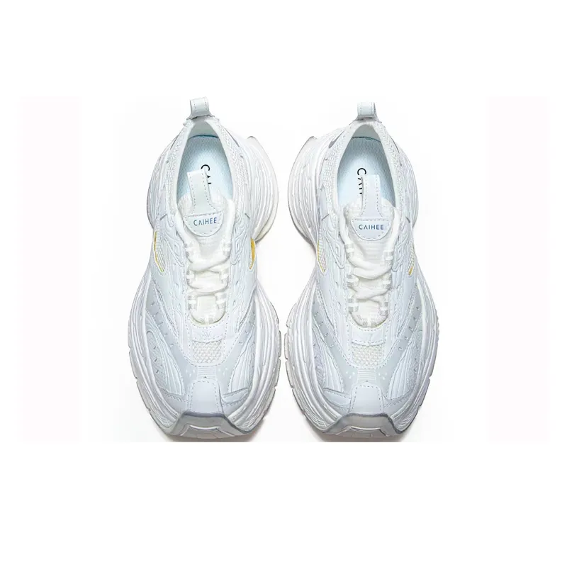 CAIHEE Anti Slip And Wear Resistant Height Increasing Low Top Chunky Sneakers Unisex-13