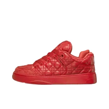 DIOR B9S Puffy Skateboard Shoes Low Top Skateboard Shoes Men's Red