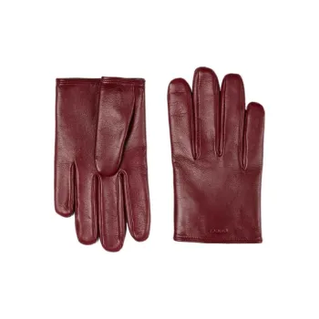 GUCCI Leather Other Gloves Men's Red