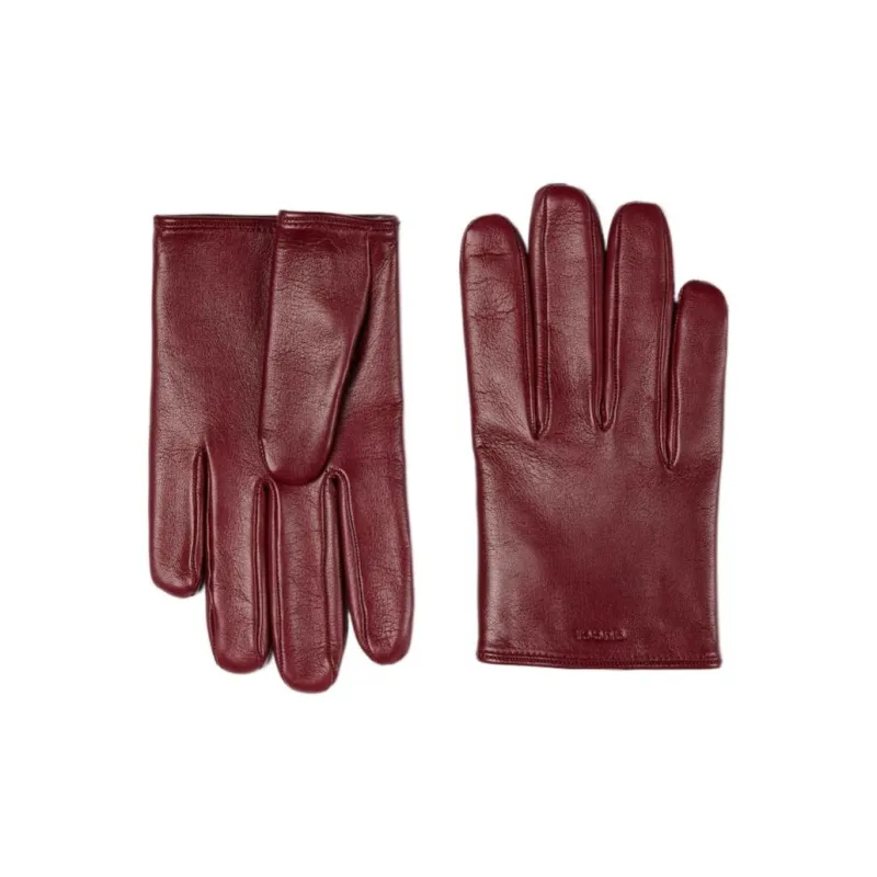 GUCCI Leather Other Gloves Men's Red-0