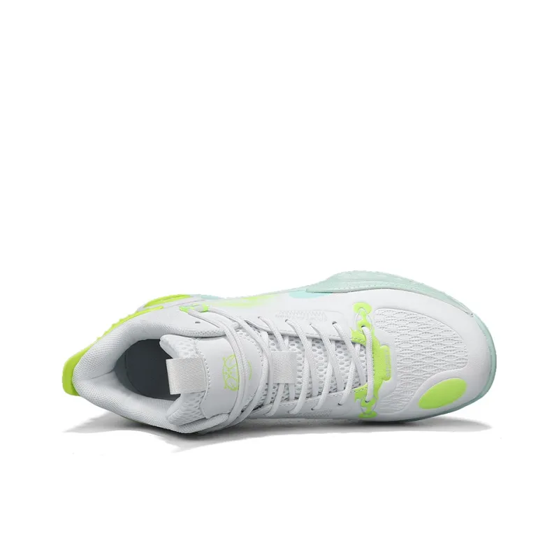 Animal Claws Slip Resistant Lightweight Rebound Mid Top Basketball Shoes Unisex Standard White-2