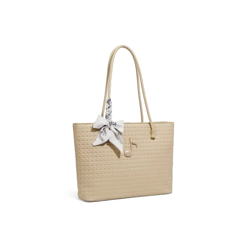 KKA PU Laminated Textile Handbag Shoulder Bag Women's Multicolor-4