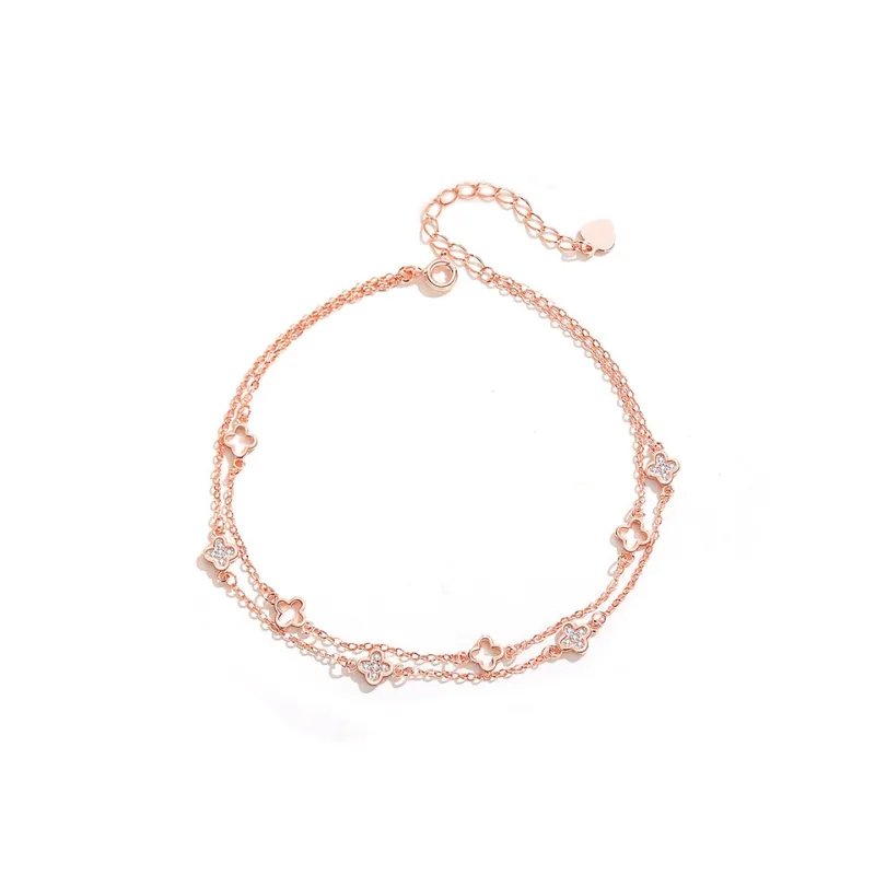 TIMEBOTTLE S925 Silver Anklet, Bracelet Women's-2