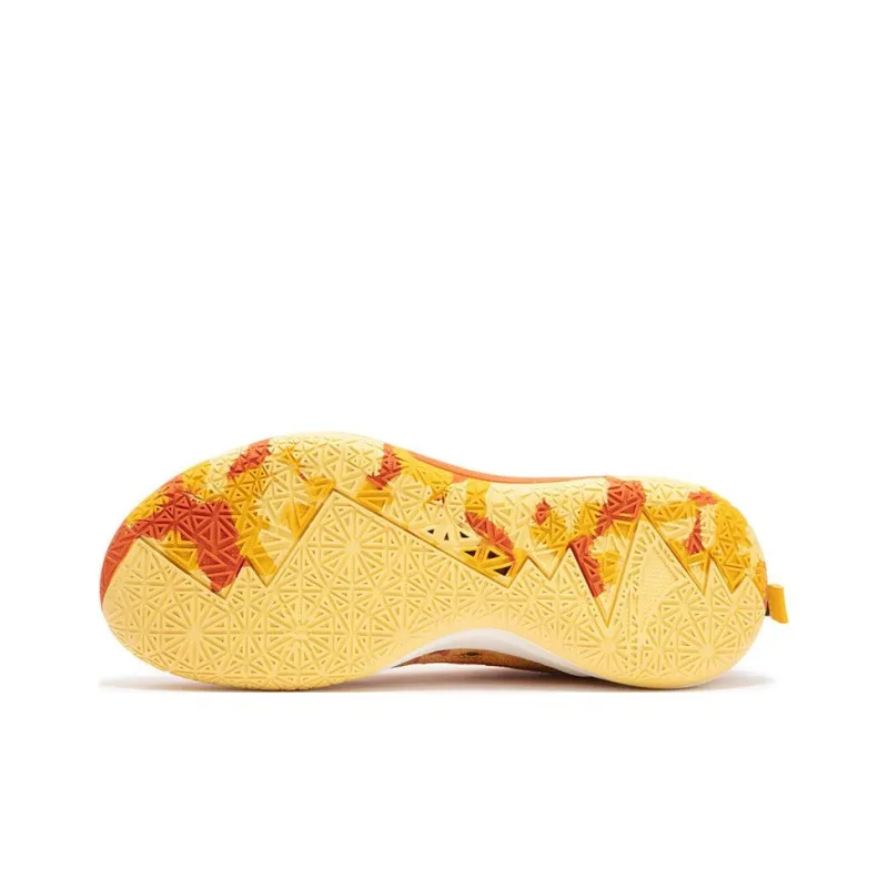 361° BIG3 5.0 Quick Anti Slip Wear Resistant Breathable Coverage Support Low Top Basketball Shoes Unisex Orange-4
