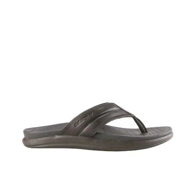 Hush Puppies Abrasion-Resistant Flip Flops Men's Brown-1