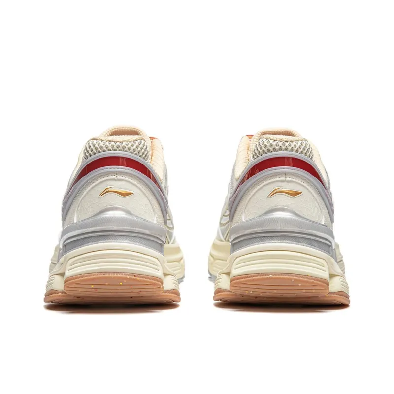 LiNing Aurora RENEW Slip Resistant Abrasion Resistant Support Height Increasing Low Top Casual Running Shoes Men's Ecru-5