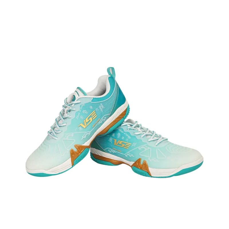 Venson Snake Shoes Coverage Wear-Resistant Low-Top Badminton Shoes Unisex Green Dove-3