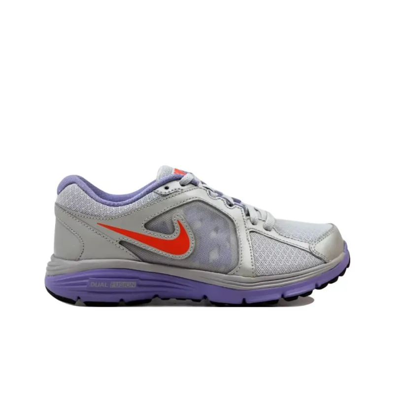 Nike Dual Fusion Run Metallic Platinum/Bright Crimson Medium Volt Women's-1