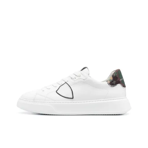 PHILIPPE MODEL Slip Resistant Low Top Skateboard Shoes Men's White