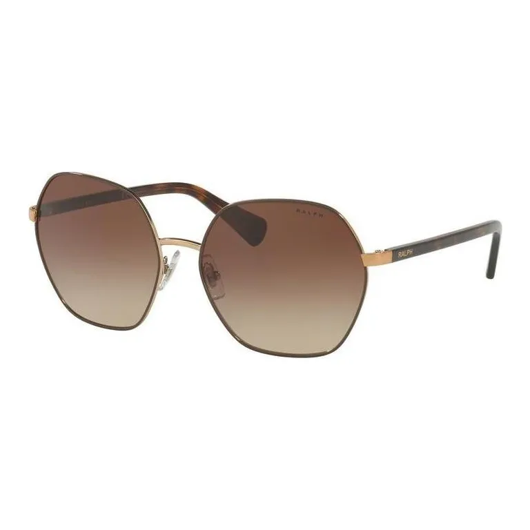 Ralph Lauren Metal Irregular Shape Sunglasses Women's Gold-0
