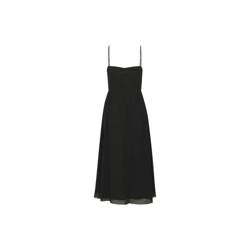 ARITZIA Wilfred Amuse Sleeveless Midi Dress Slip Dresses Women's Black-1