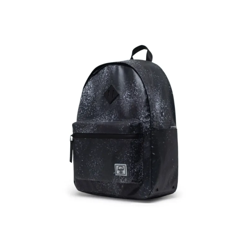 Herschel Waterproof And Rainproof Series Recycled Fabric Backpack Regular Unisex Spray Paint Black-1