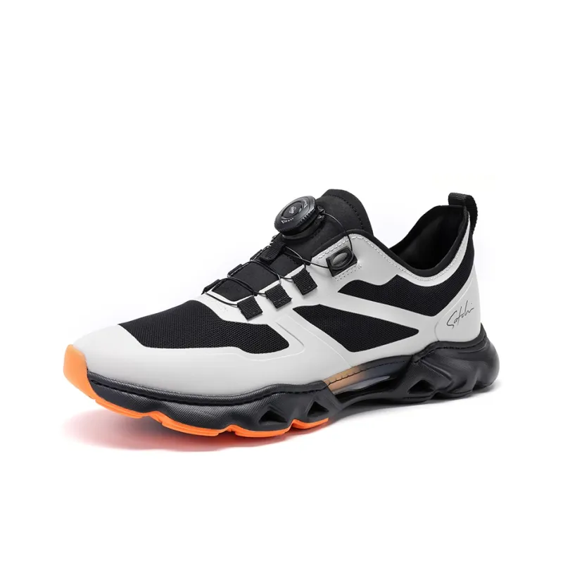 Satchi Wear resistant Lightweight Breathable And Non slip. Low Top Casual Shoes Men's Black & Multicolor-1