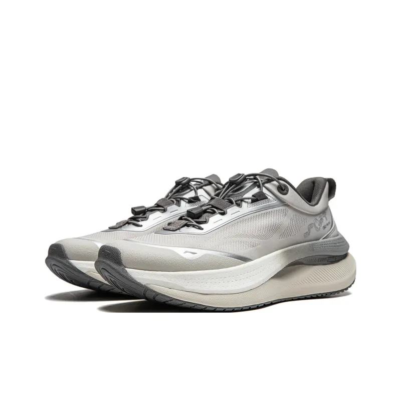 LiNing SOFT GO MAX Slip Resistant, Abrasion Resistant, Breathable Low Top Casual Shoes Men's Gray-2