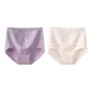 D Set-High-Rise Pastoral Style-Purple+White (2 Pack)