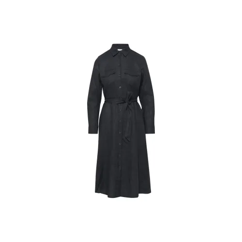 ARITZIA Long-Sleeved Dresses Women's Dark Night Navy/Blackout Navy