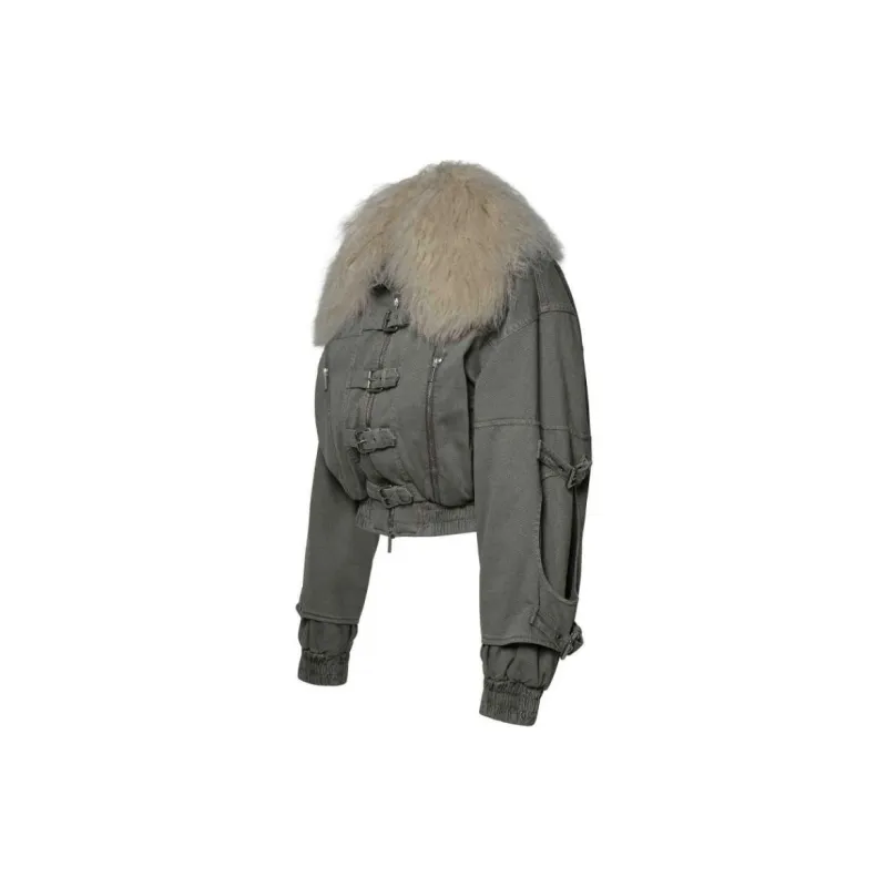 Blumarine Denim Jacket Women's Light Brown-2
