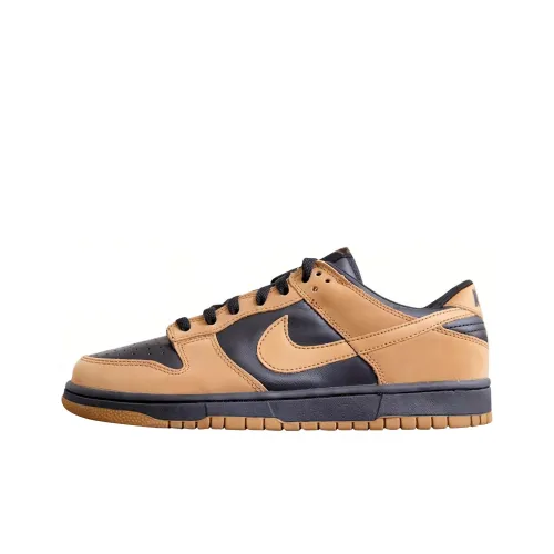 Nike Dunk Skateboard Shoes Unisex Low-Top Brown Black