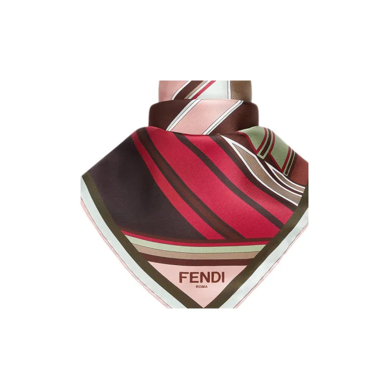 FENDI Silk Scarves Women's Pink-1