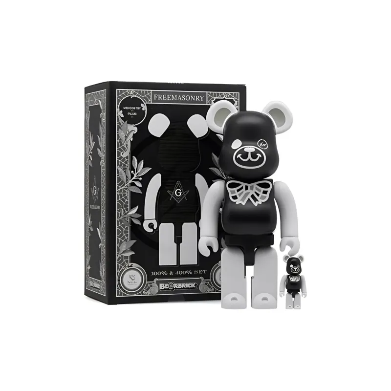 BE@RBRICK X FREEMASONRY X FRAGMENT Hiroshi Fujiwara DESIGN Trendy Figures-3