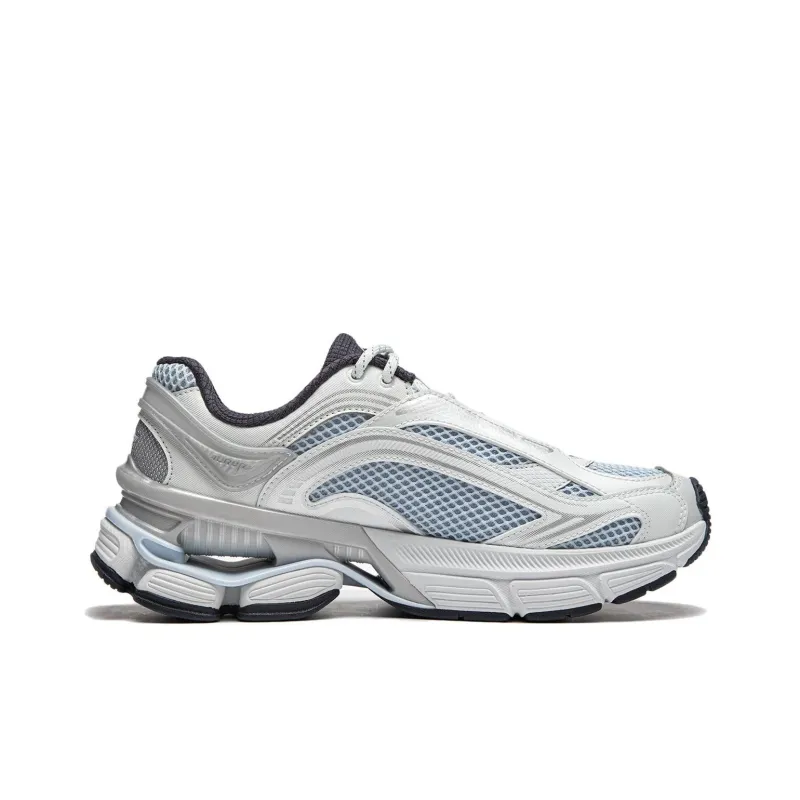 LiNing Aurora RENEW Wear-Resistant Slip-Resistant Support Height Increasing Low-Top Casual Shoes Women's Silver Blue-1