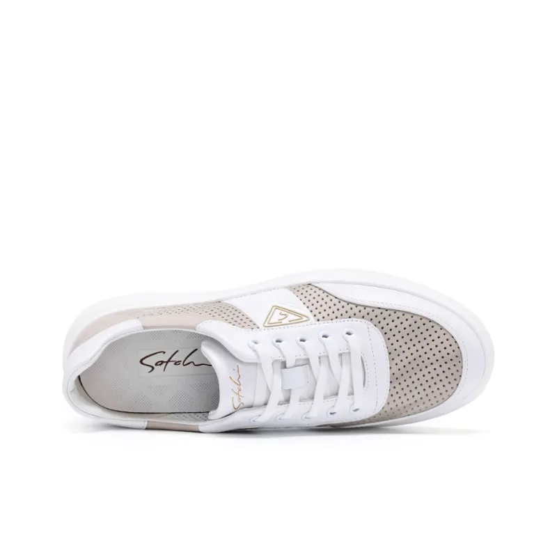 Satchi Low Top Casual Shoes Men's Ecru-3