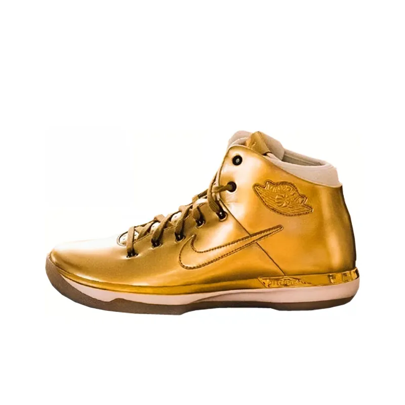 Jordan Air Jordan 31 Xxx1 Gold All-Star Cushioning Anti-Slip And Wear-Resistant High-Top Basketball Shoes Unisex Gold-0