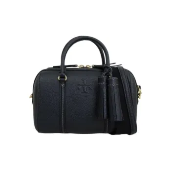 TORY BURCH Thea Leather Shoulder Bag, Crossbody Bag, Handbag Regular Women's Black