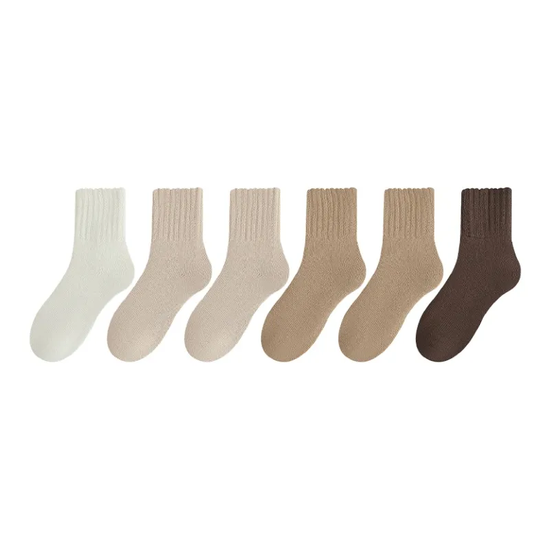MIIOW Mid Calf Socks Women's 6 Pack-10