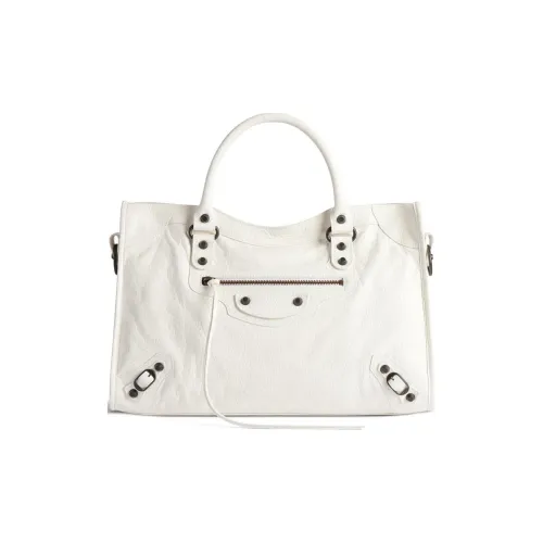 Balenciaga Arena Storico Lambskin Shoulder Bag Crossbody Bag Handbag Medium Size Women's Bright White