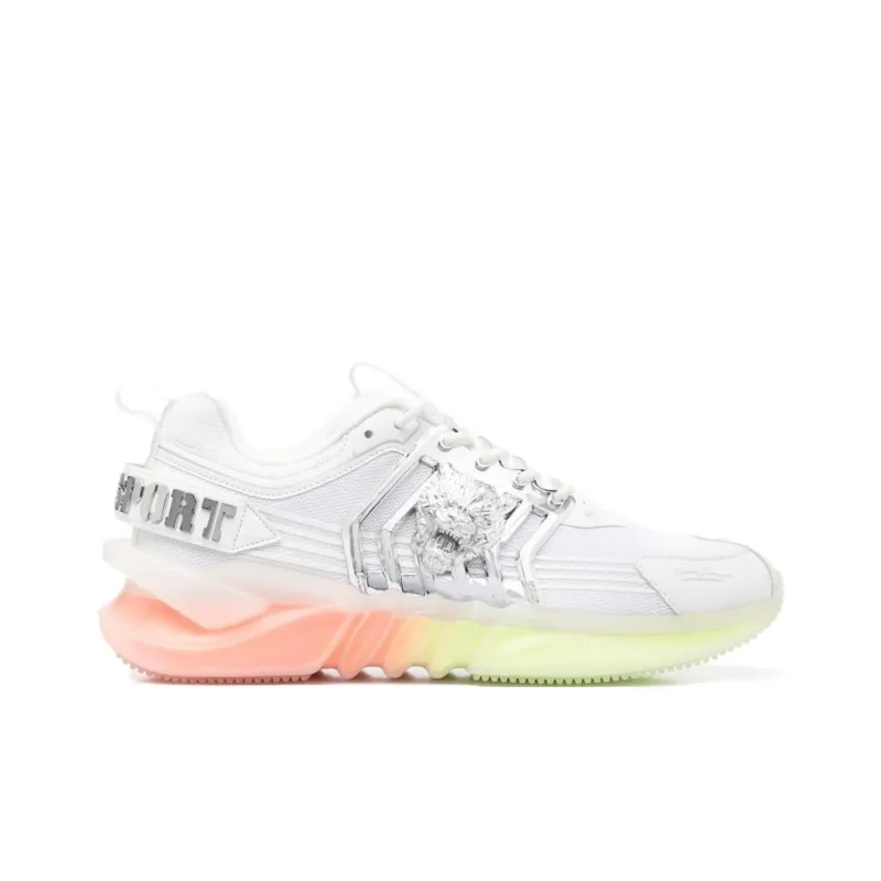 PLEIN SPORT Slip Resistant Low Top Casual Shoes Unisex White-1