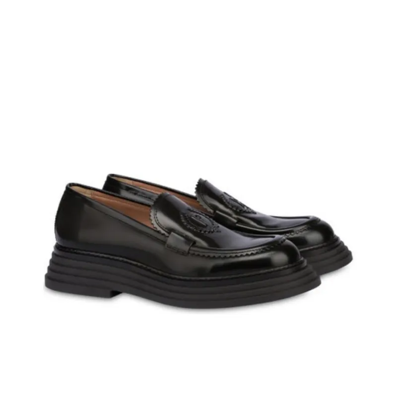 Pollini Stairway Loafers 4.5cm Women's Black-2