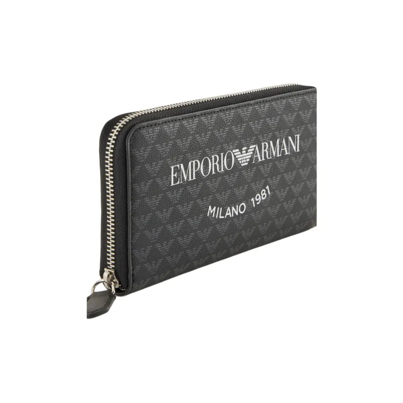 EMPORIO ARMANI Polyester Wallet Women's Black & White-1