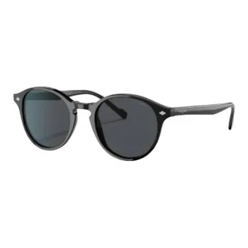 VOGUE Plastic Round Sunglasses Men's Black