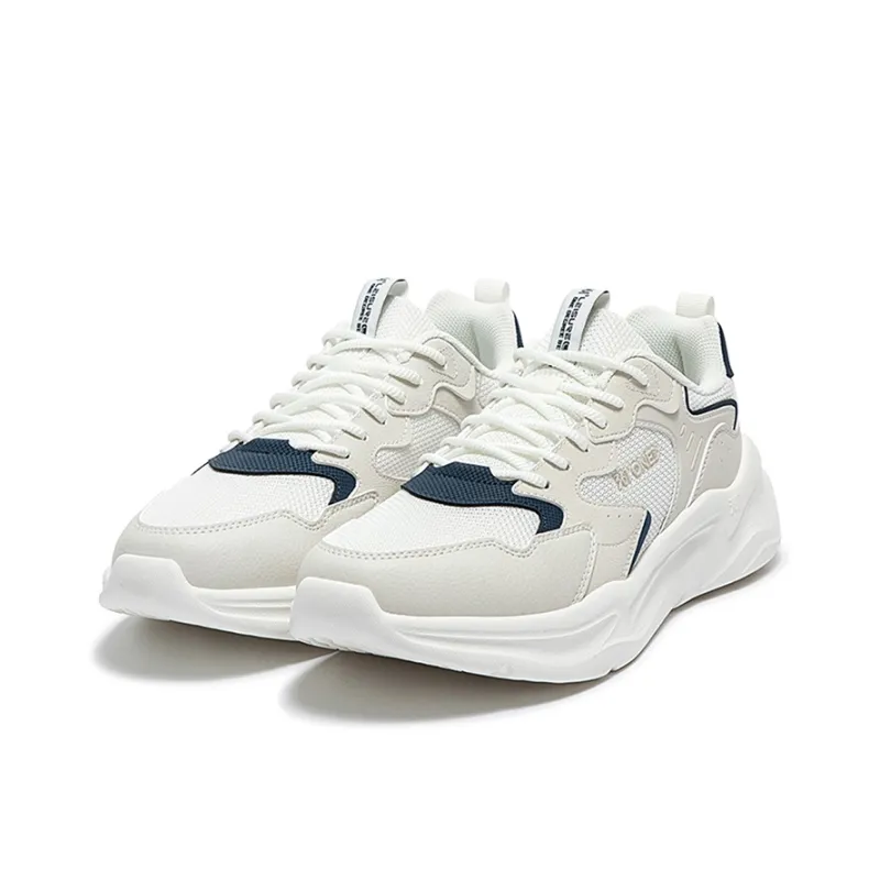 361° Ke Song 2 Anti Slip Wear Resistant Low Top Casual Shoes Men's Feather White-2