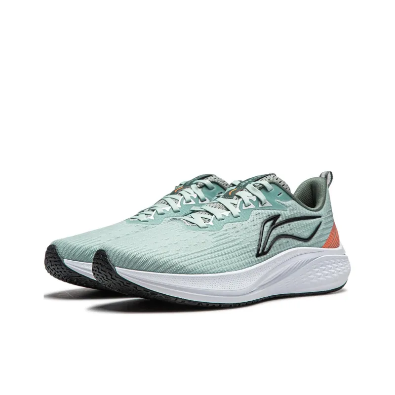 LiNing Red Hare 7 Cushioning Anti Slip Wear Resistant Breathable Lightweight Rebound Low Top Running Shoes Men's Green-2