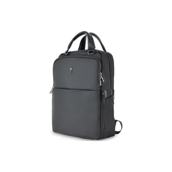 ECHOLAC Fabric Laptop Bag Backpack Regular Men's Black