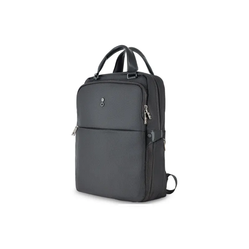 ECHOLAC Fabric Laptop Bag Backpack Regular Men's Black-0