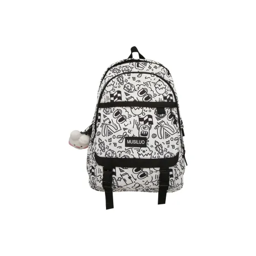 Kaka Tree Nylon Backpack Unisex Multicolor
