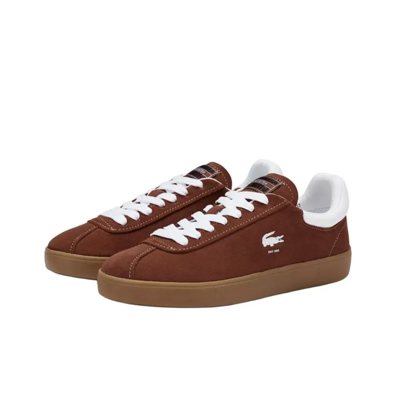 LACOSTE Low Top Skateboard Shoes Women's Brown-2