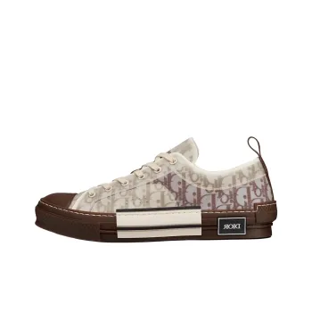 DIOR B23 Low Coffee Oblique Canvas
